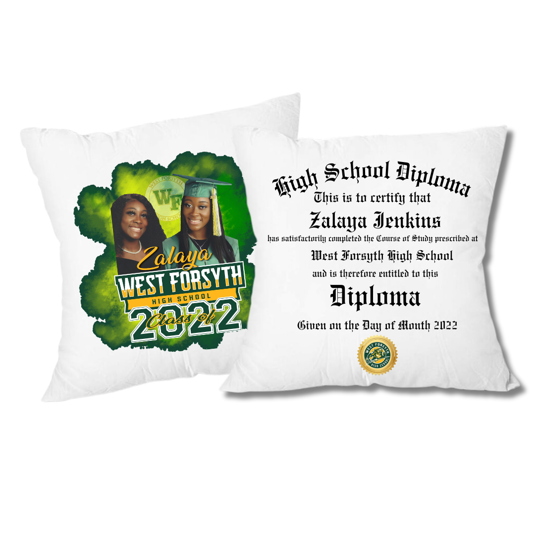 custom graduation pillow