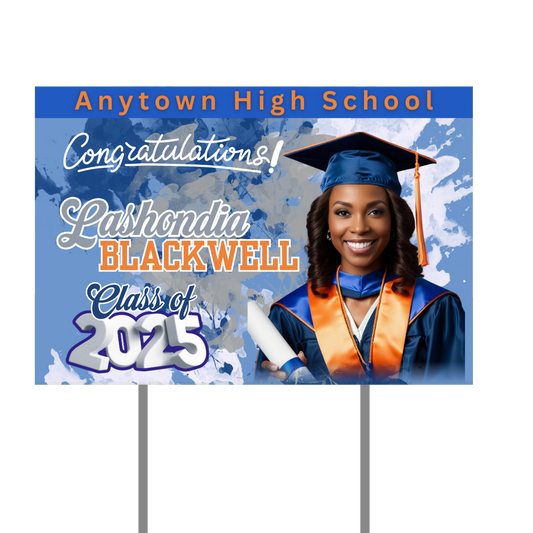 Custom Graduate Yard Sign Custom Graduate Yard Sign