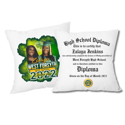 custom graduation pillow