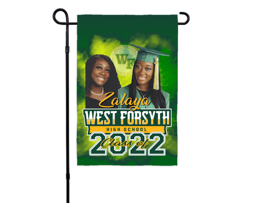 custom graduation garden flag