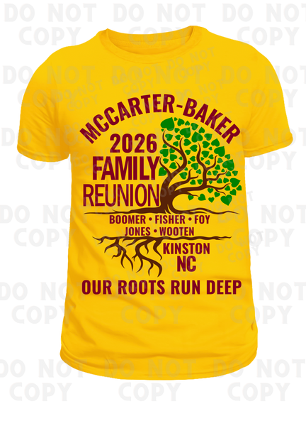 MCCARTER-BAKER FAMILY REUNION