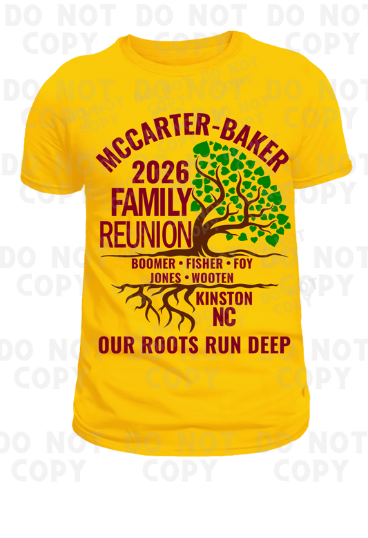 MCCARTER-BAKER FAMILY REUNION