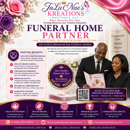 Funeral Home Partner - Custom Funeral Programs