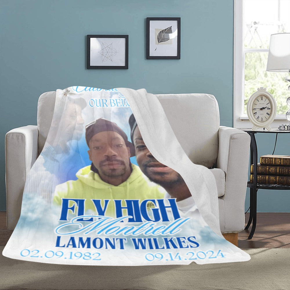 Custom Memorial Ultra Soft Micro Fleece Blanket