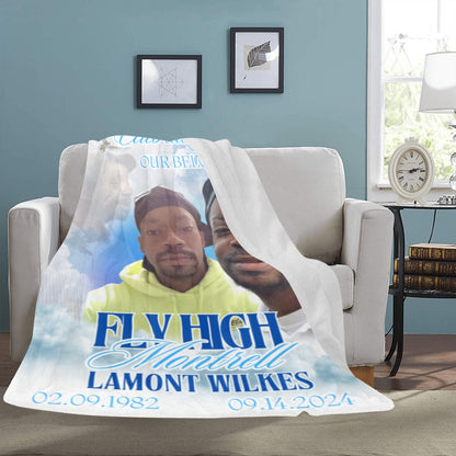 Custom Memorial Ultra Soft Micro Fleece Blanket