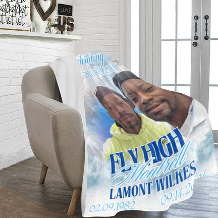 Custom Memorial Ultra Soft Micro Fleece Blanket