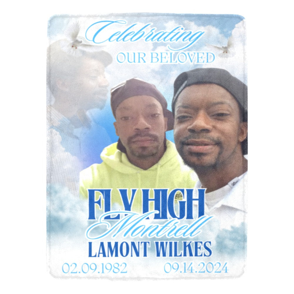 Custom Memorial Ultra Soft Micro Fleece Blanket