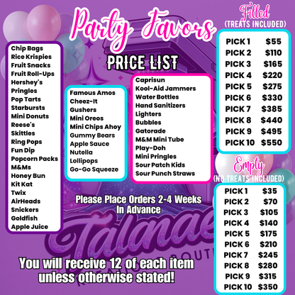 Custom Party Favor Bundle – Personalized Treats for Any Celebration