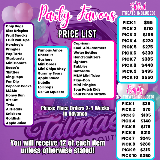 Custom Party Favor Bundle – Personalized Treats for Any Celebration