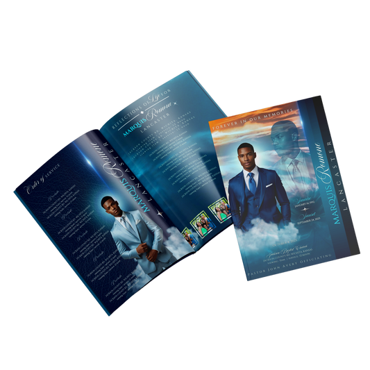 Custom Bifold Funeral Program – (Design & Print)