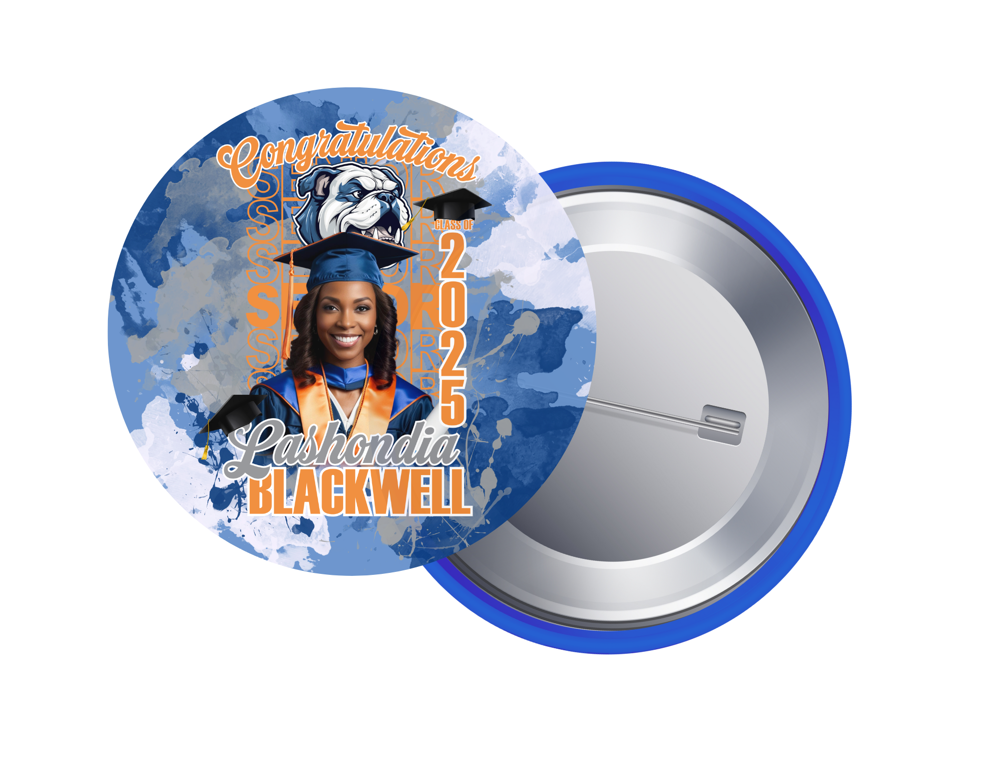 Customized 3 inch Graduation Buttons – TaLaNae's Kreations Boutique LLC
