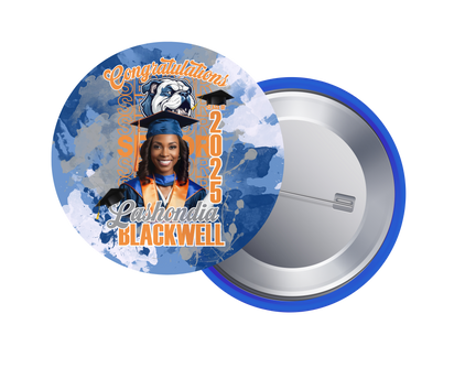 Customized 3 inch Graduation Buttons