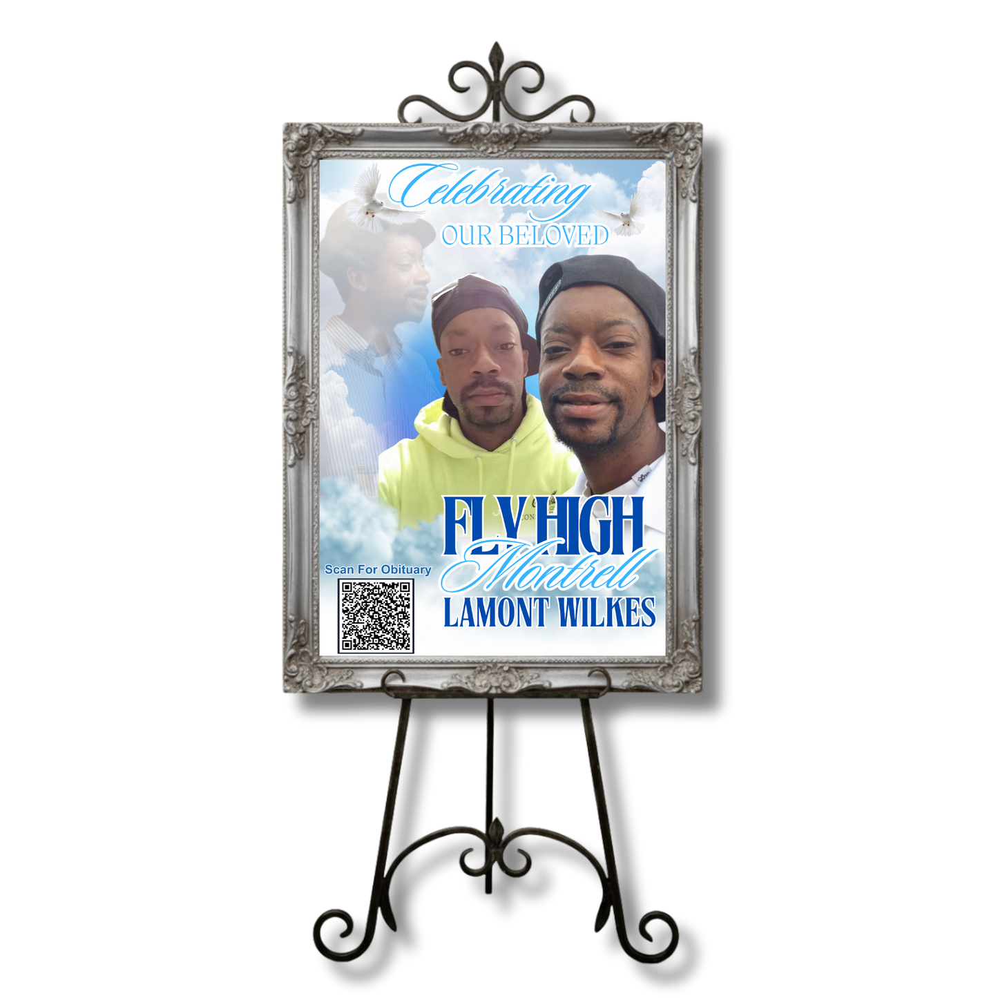 Custom Memorial QR Board