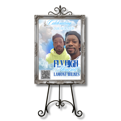 Custom Memorial QR Board