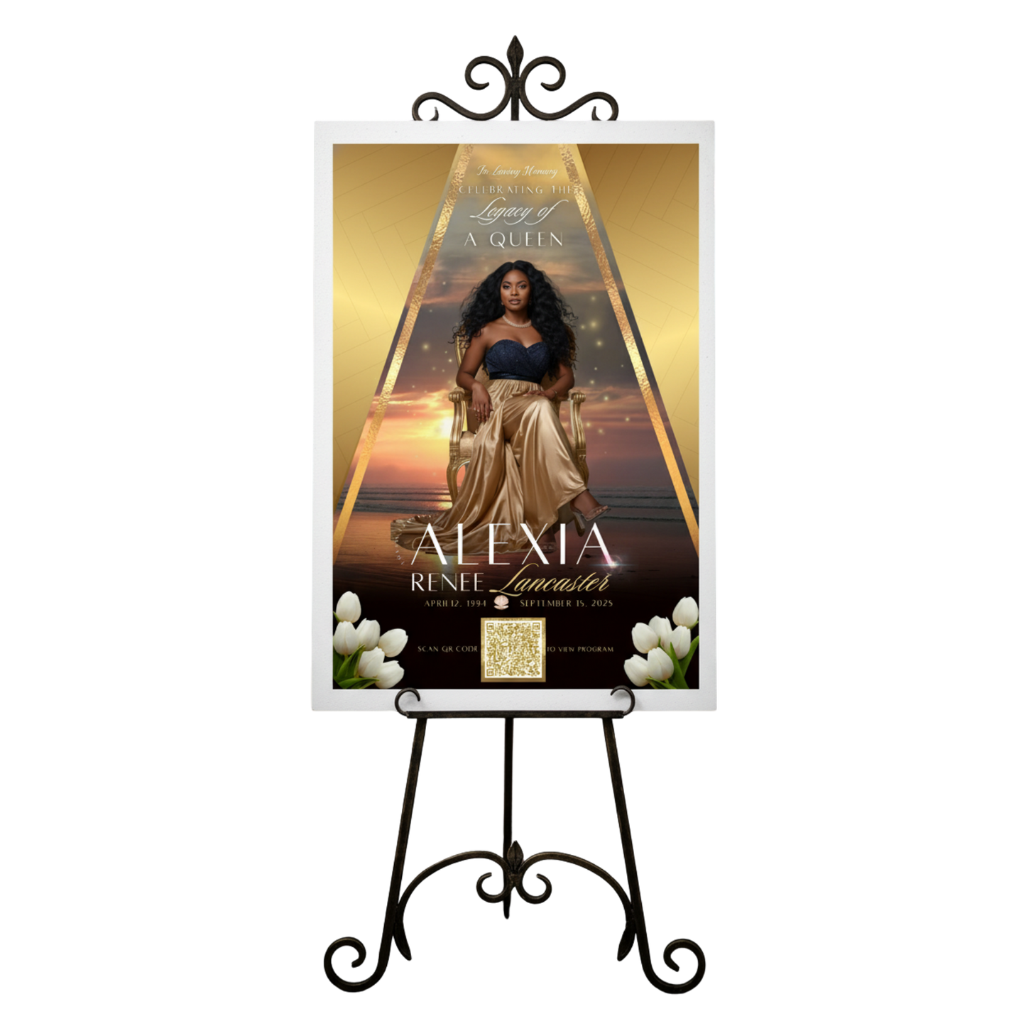 Custom Memorial QR Board