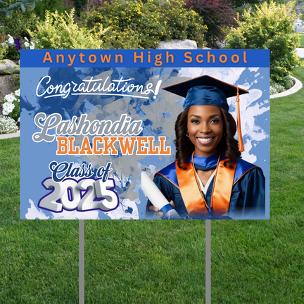 Custom Graduation Yard Sign – Personalized Grad Lawn Display