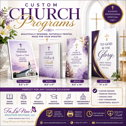 Custom Church Programs