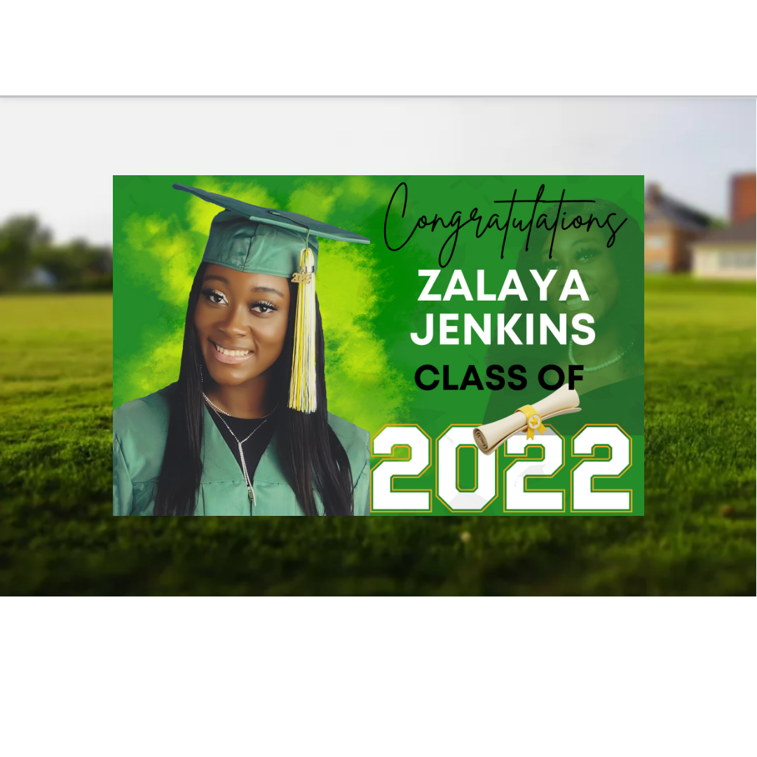 Custom Graduate Yard Sign