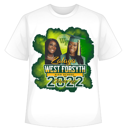 custom graduation center print